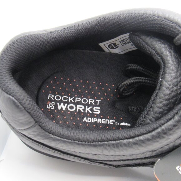 Rockport Works Steel Toe Moc Toe Oxford Men\'s Size 10.5 M Black Leather NWT main image 6